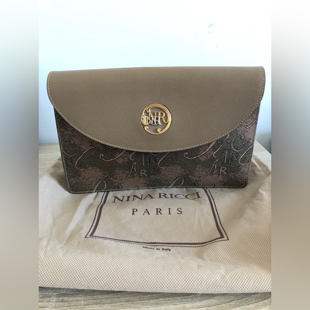 Nina Ricci - VINTAGE Leather Clutch - Brown